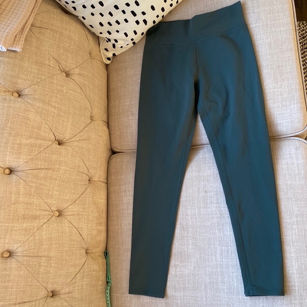 Kids Zella leggings L 10/12 green EUC